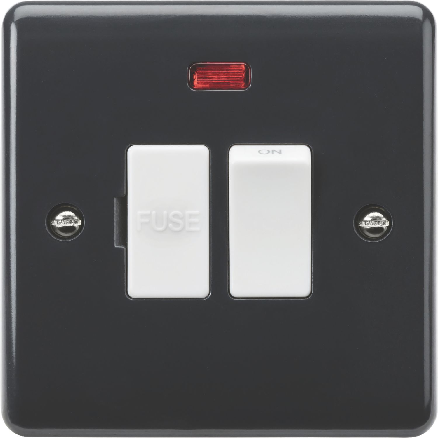 Knightsbridge Part M 13A Switched Fused Spur with Neon Anthracite (914YA)