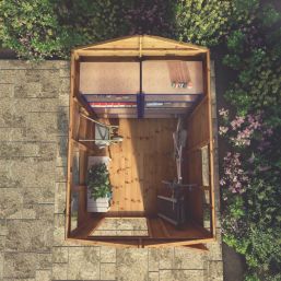 Mercia Modular 6' x 7' 6" (Nominal) Apex Shiplap T&G Timber Shed