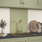 Splashback  Sage Green Self-Adhesive Kitchen Splashback 600mm x 750mm x 6mm