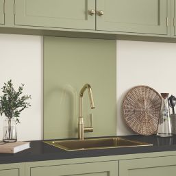 Splashback  Sage Green Self-Adhesive Kitchen Splashback 600mm x 750mm x 6mm