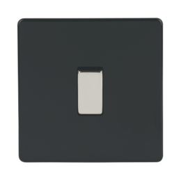 Varilight  10AX 1-Gang 2-Way Light Switch  Jet Black