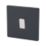 Varilight  10AX 1-Gang 2-Way Light Switch  Jet Black