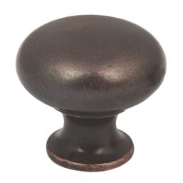 Hafele  Round Cabinet Knob Rubbed Bronze 32mm