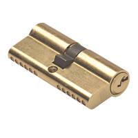 Union 6-Pin Euro Cylinder Lock 35-45 (80mm) Brass