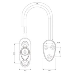 ERA  Safety Locking Restrictor Brown 89mm