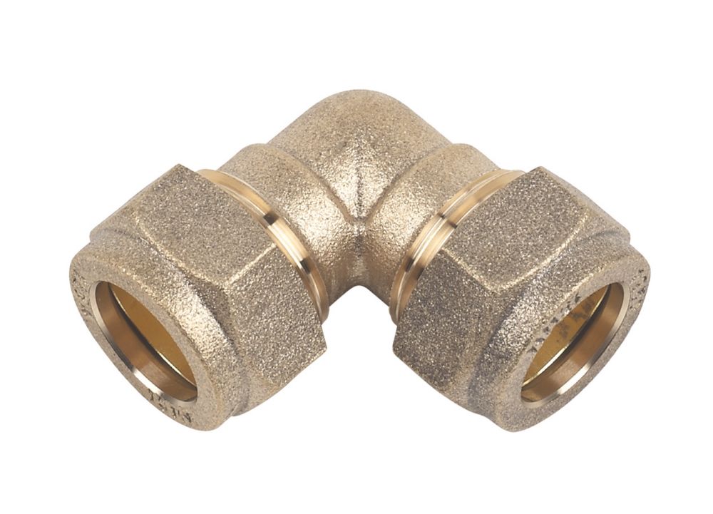 Flomasta   Compression Equal 90 Elbows 15mm 2 Pack