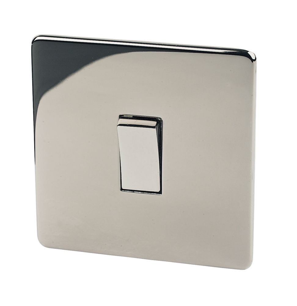 Crabtree Platinum 10AX 1-Gang 2-Way Light Switch  Black Nickel