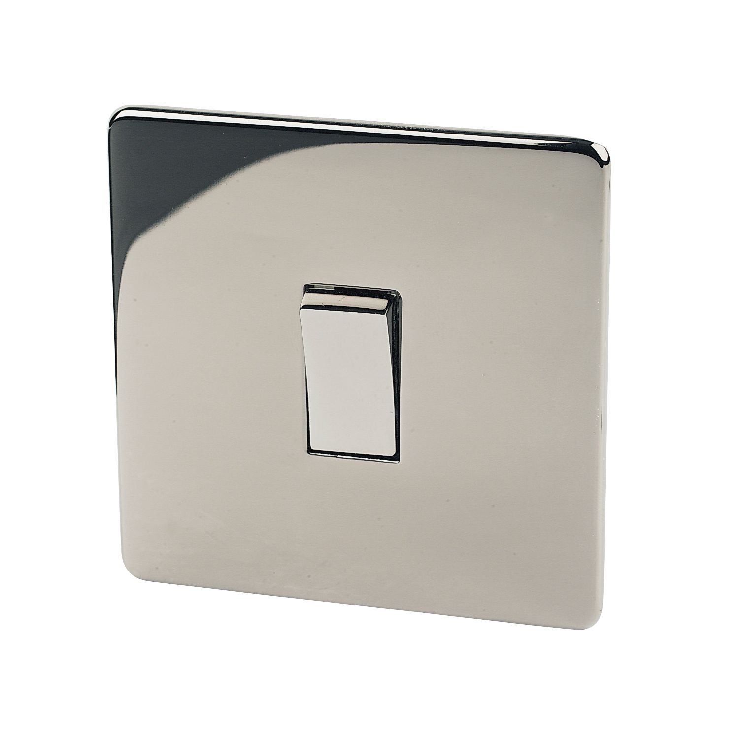 Crabtree Platinum 10AX 1-Gang 2-Way Light Switch Black Nickel (91581)