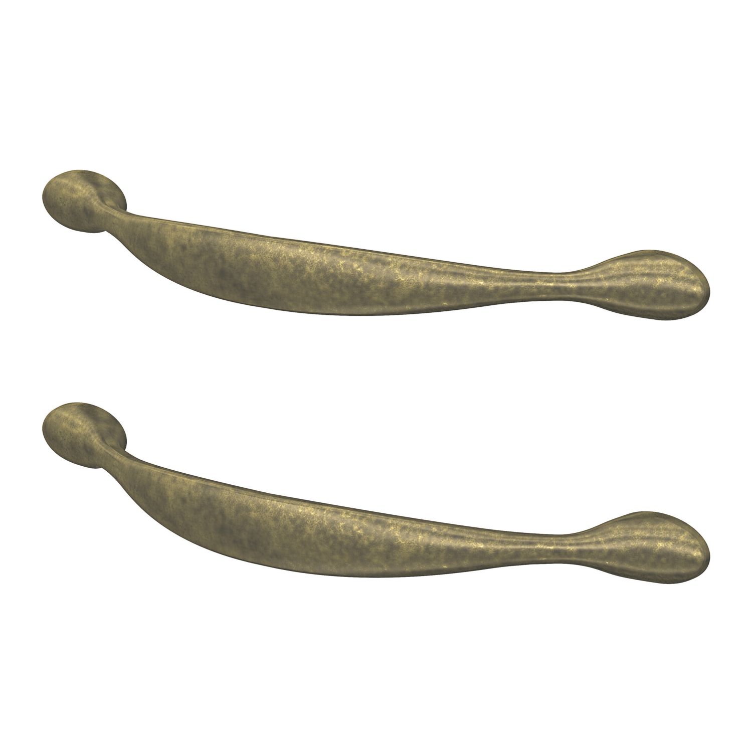 Essentials Chervil Bow Cabinet Handles Antique Brass 158mm 2 Pieces (915AA)