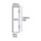 Palermo Showerwall Glass Matt Black 1950mm x 300mm x 8mm