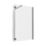Palermo Showerwall Glass Matt Black 1950mm x 300mm x 8mm
