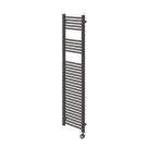 Flomasta 1600mm x 400mm 1364BTU Black Flat Electric Towel Radiator