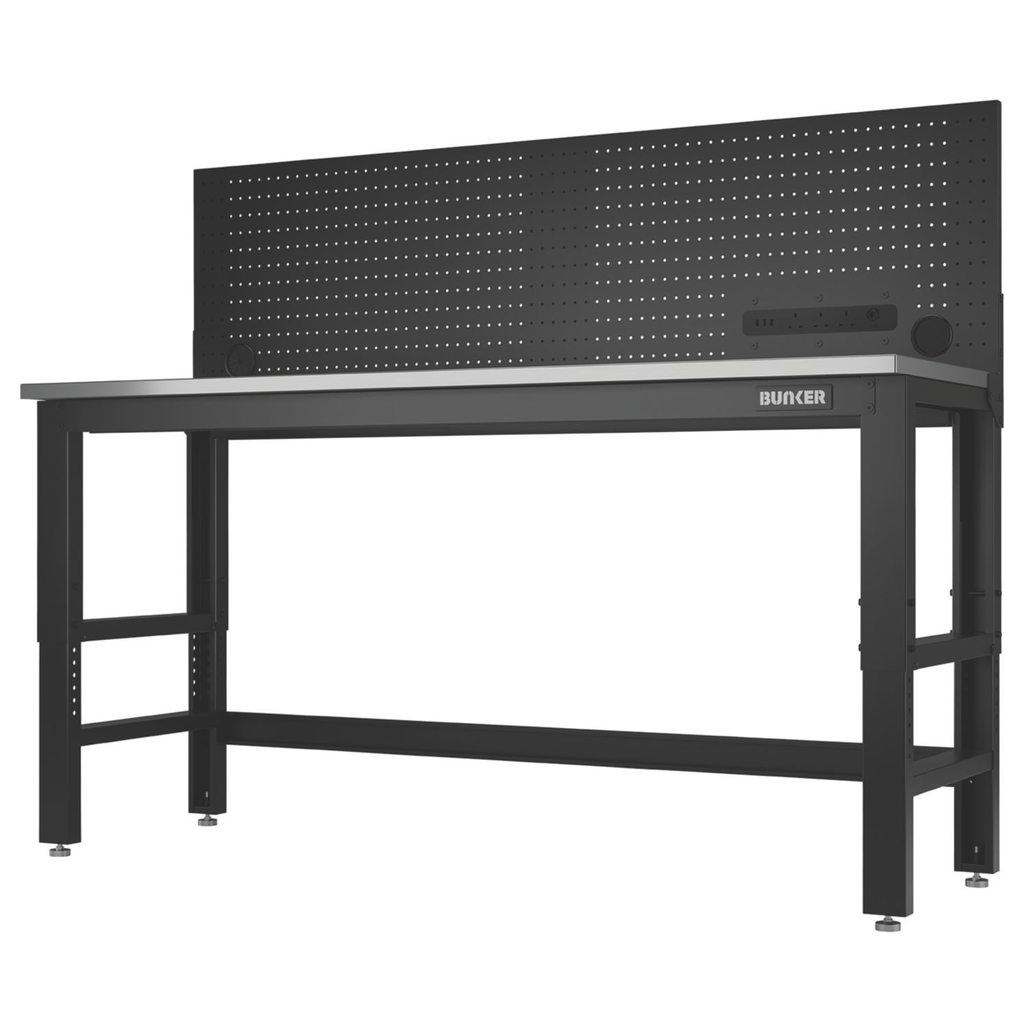 Bunker 1830mm Workbench with Peg Board + 3.1A 3-Outlet Type A USB Charger (915CN)