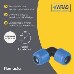 Flomasta  MDPE Elbow 20mm x 20mm