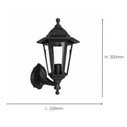 Eglo Olgiata-E Outdoor Wall Light Black