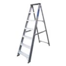 Lyte Aluminium 1.45m 7 Step Swingback A Frame Step Ladder
