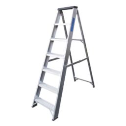 Lyte  Aluminium 7-Treads Swingback Stepladder 1.45m