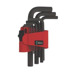 Wera 950/9 Blacklaser Metric Hex-Plus 7 L-Key Set 9 Pieces
