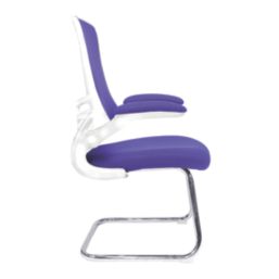 Nautilus Designs Luna Medium Back Cantilever/Visitor Chair Purple