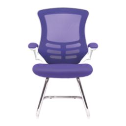 Nautilus Designs Luna Medium Back Cantilever/Visitor Chair Purple