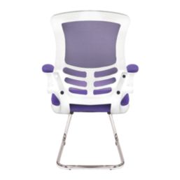 Nautilus Designs Luna Medium Back Cantilever/Visitor Chair Purple