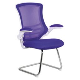 Nautilus Designs Luna Medium Back Cantilever/Visitor Chair Purple