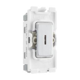 British General Nexus Metal Grid 20A Grid SP Key Switch Brushed Steel