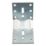Essentials Angle Bracket Silver 125mm x 125mm x 55mm