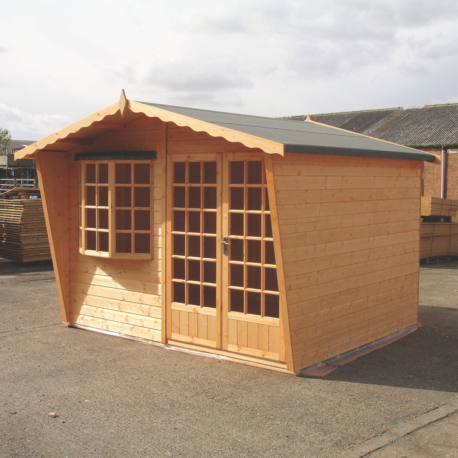 Shire Sandringham 10' x 8' (Nominal) Apex Timber Summerhouse (915TJ)