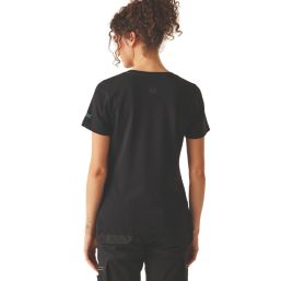 Regatta Ada Short Sleeve Womens Cotton Stretch T-Shirt Black Size 14