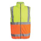 Regatta Pro Zip Collar Vest Hi-Vis Vest Yellow/Orange 3X Large 50" Chest
