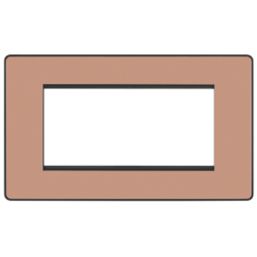 British General Evolve 4-Module Modular Faceplate Copper