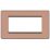British General Evolve 4-Module Modular Faceplate Copper