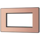 British General Evolve 4-Module Modular Faceplate Copper