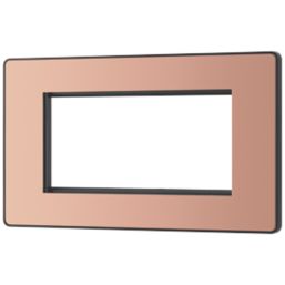 British General Evolve 4-Module Modular Faceplate Copper