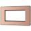 British General Evolve 4-Module Modular Faceplate Copper