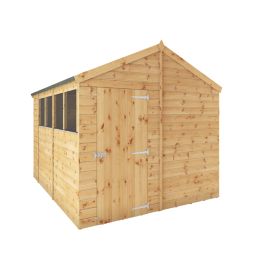 Mercia Modular 7' 6" x 9' 6" (Nominal) Apex Shiplap T&G Timber Shed