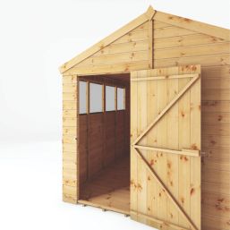 Mercia Modular 7' 6" x 9' 6" (Nominal) Apex Shiplap T&G Timber Shed