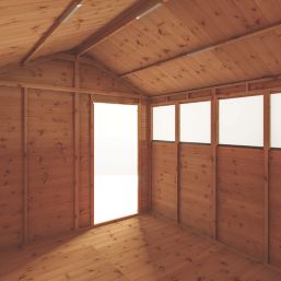 Mercia Modular 7' 6" x 9' 6" (Nominal) Apex Shiplap T&G Timber Shed