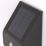 LAP Solar Outdoor LED Solar Bulkhead With PIR Sensor Matt Black 40lm