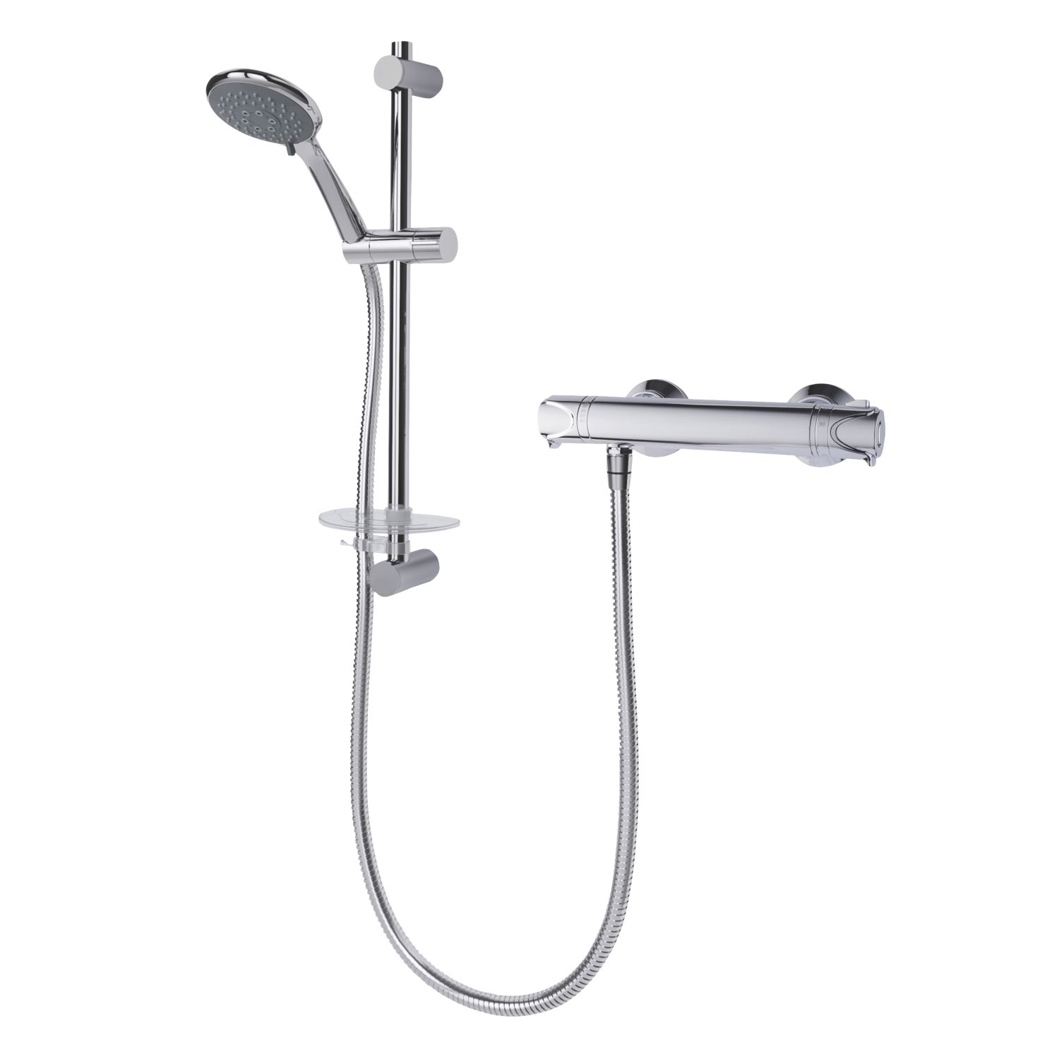Triton Benito Rear-Fed Exposed Chrome Thermostatic Mixer Shower (9164T)