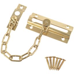 Smith & Locke Security Door Chain 86mm Polished Brass
