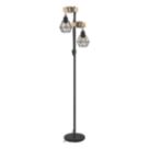 Eglo Townshend 5 Floor Lamp Black/Brown
