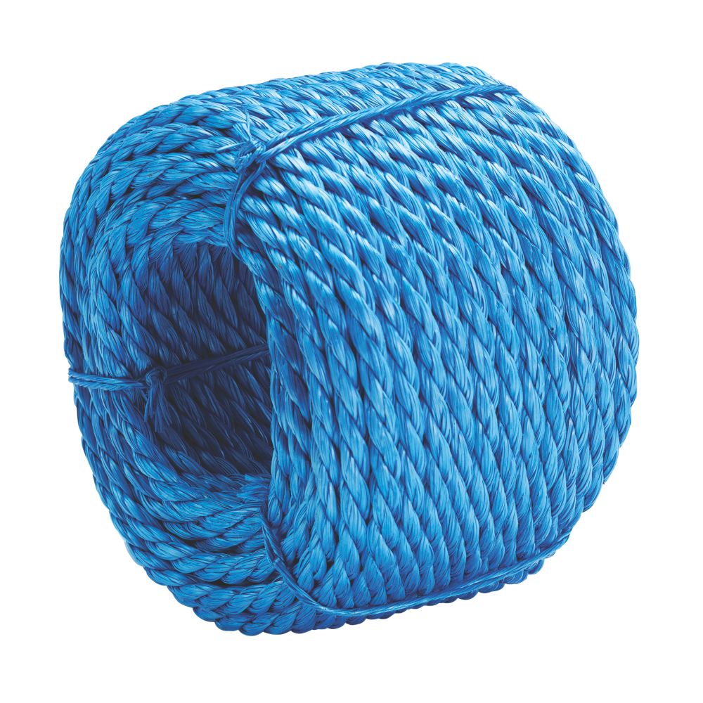 TIMco Poly Rope Winder 6 x 20mtr Blue