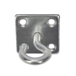 Smith & Locke Steel Hook on Plates 50mm x 50mm 2 Pack