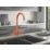 ETAL Sorrento Twin Lever Kitchen Mixer Tap Matt Orange