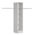 Spacepro  5-Shelf Tower Unit with Hanger Bar Cashmere 450mm x 2100mm