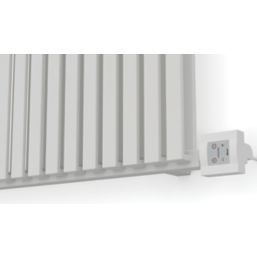 Terma Nemo Wall-Mounted Oil-Filled Radiator White 1000W 1185mm x 530mm -  Screwfix