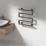 Reina 510mm x 500mm 324BTU Gunmetal Flat Electric Towel Radiator