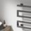 Reina 510mm x 500mm 324BTU Gunmetal Flat Electric Towel Radiator
